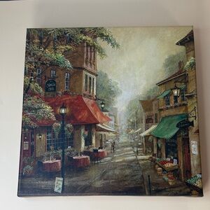 Charming Street Scene Canvas Art